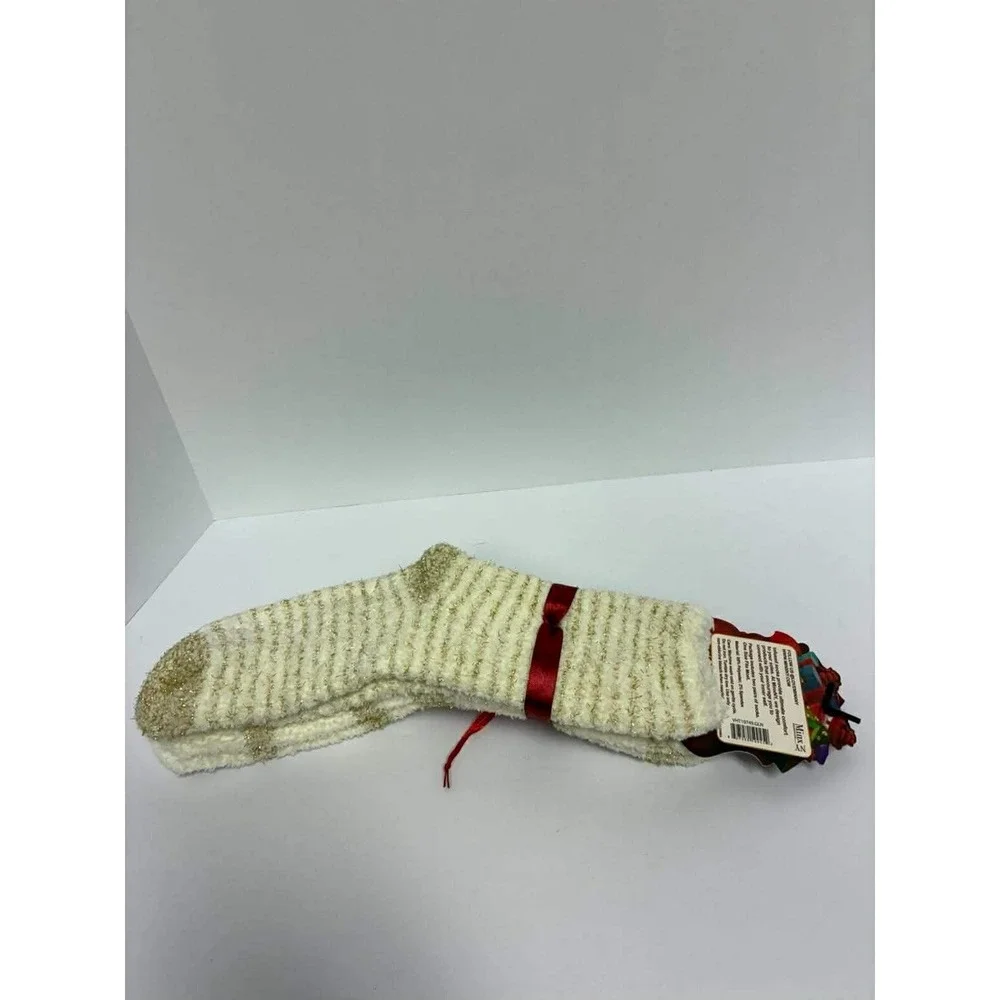 Aromasoles HOLIDAY 2 Pair Pack Infused With Mint & Shea Butter Socks One Size N
